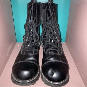 Black Gothy Combat Boots